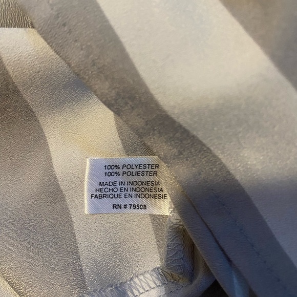 Violet & Claire Gray & White Striped Blouse - Picture 6 of 11